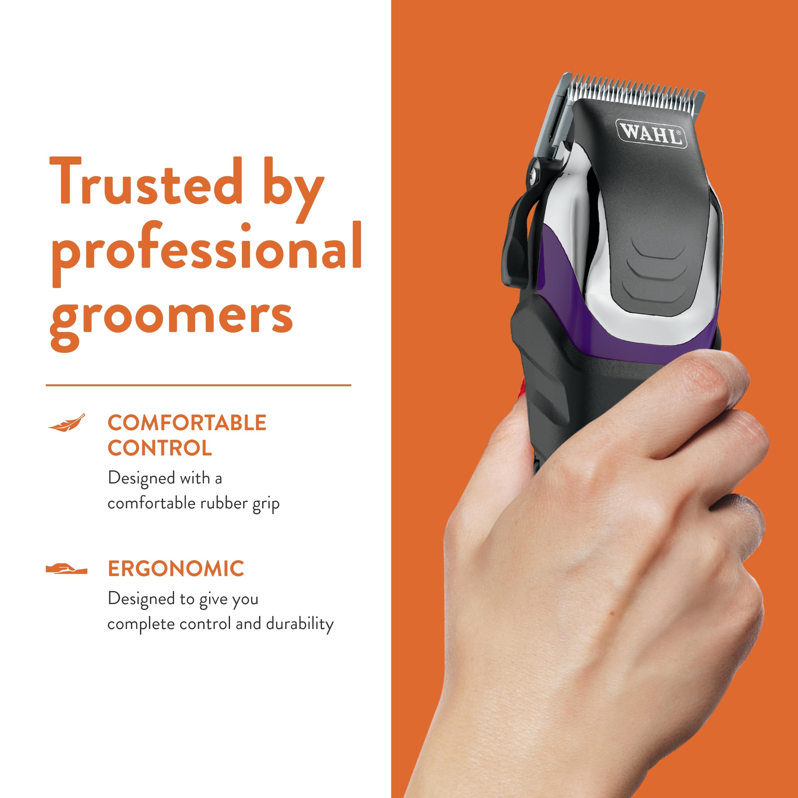 Wahl Pro Animal Stable Grip clipper in use on horse during grooming