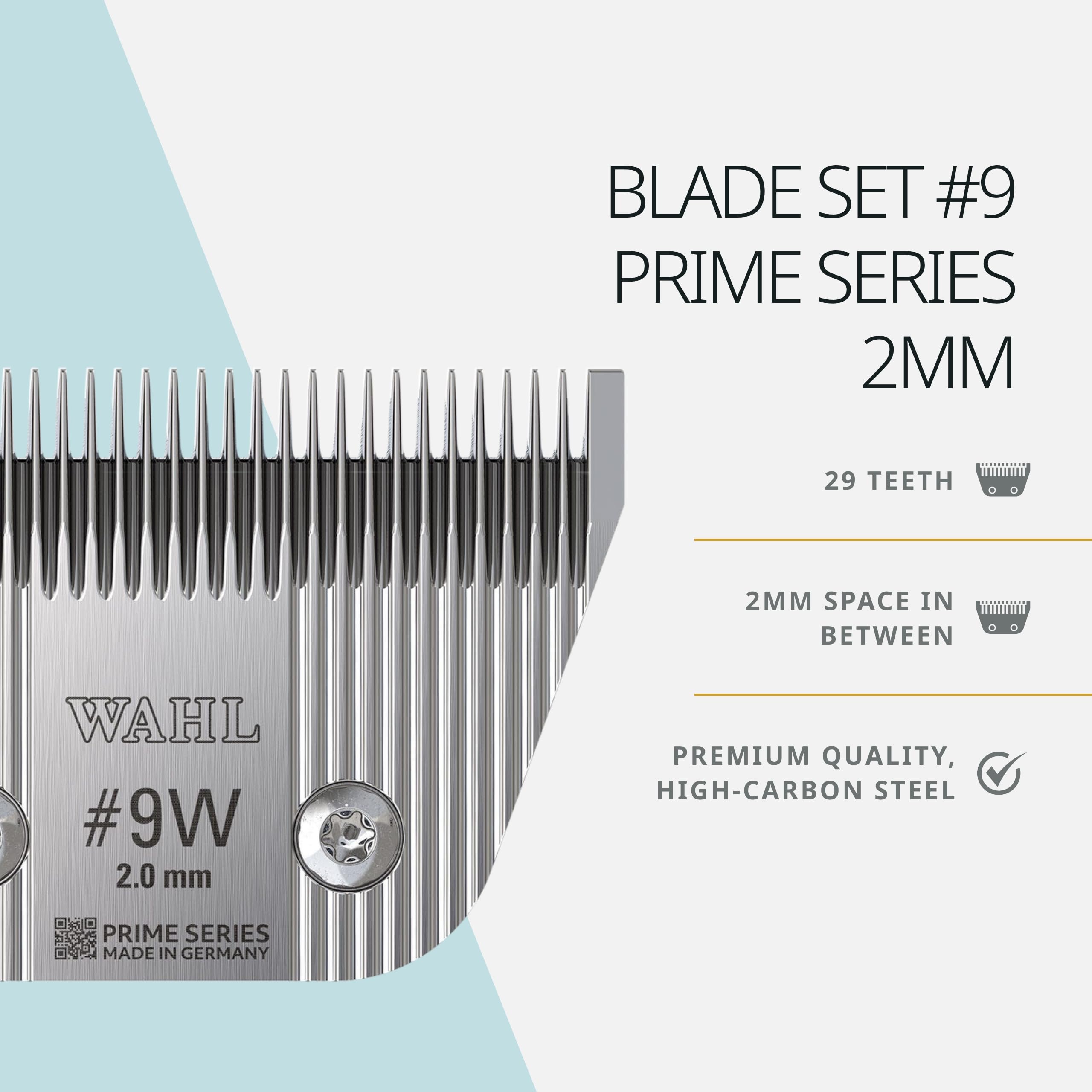 Wahl Pro Animal Wide Prime blade used for cat grooming delivering precise finishes.