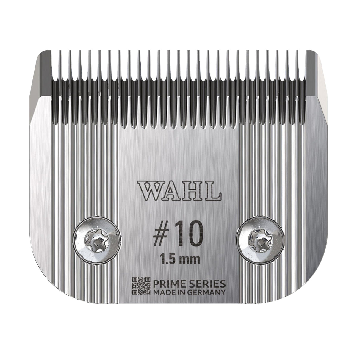 Wahl Pro Animal Wide Prime blades close-up in high-carbon German steel for lasting precision in grooming.