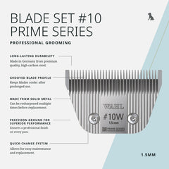 Wahl Pro Animal Wide Prime Series Blades professional-use image shows reliable grooming performance.