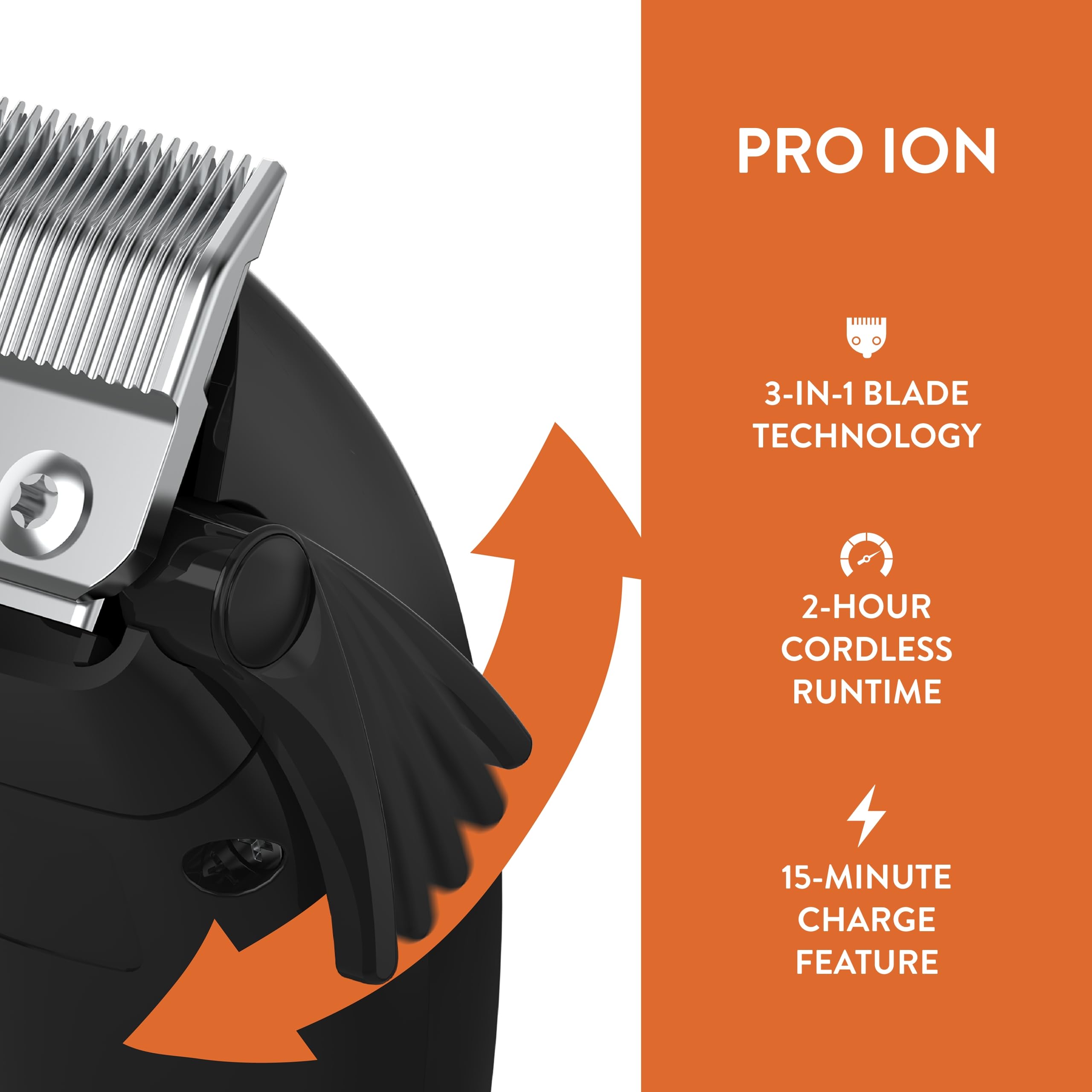 Wahl Pro Ion cordless clipper in-use while grooming a dog.