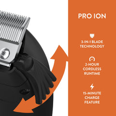 Wahl Pro Ion cordless clipper in-use while grooming a dog.