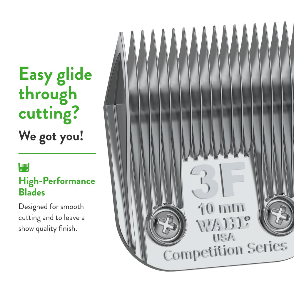 Wahl 3F blade installation on KM-series clipper demonstrates quick-detach use case