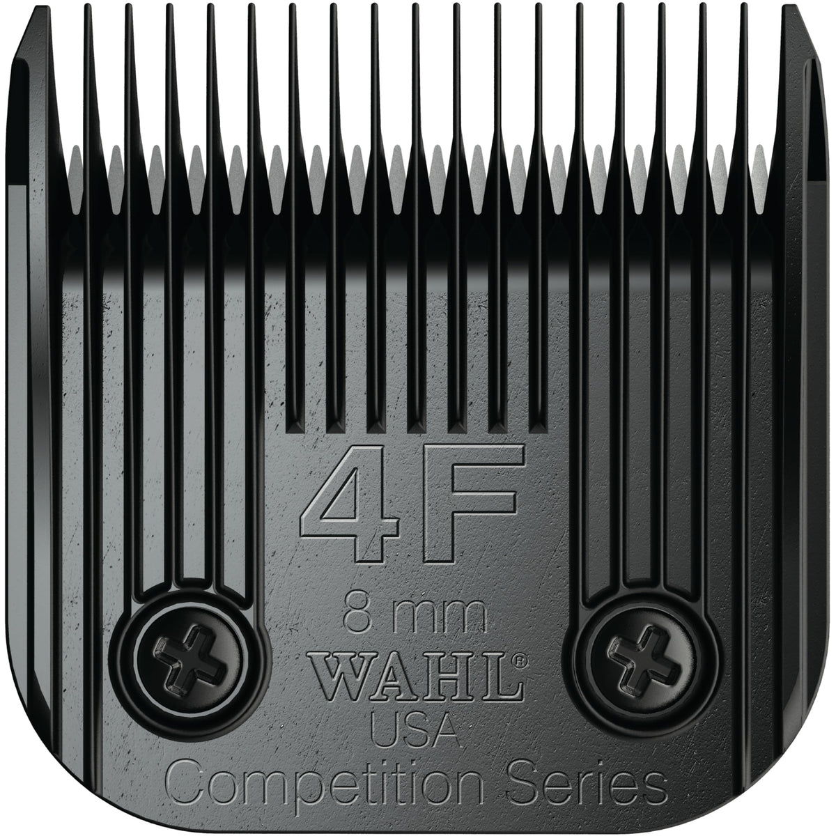 Wahl Professional Animal 4F blade closeup highlights precision for smooth coats.