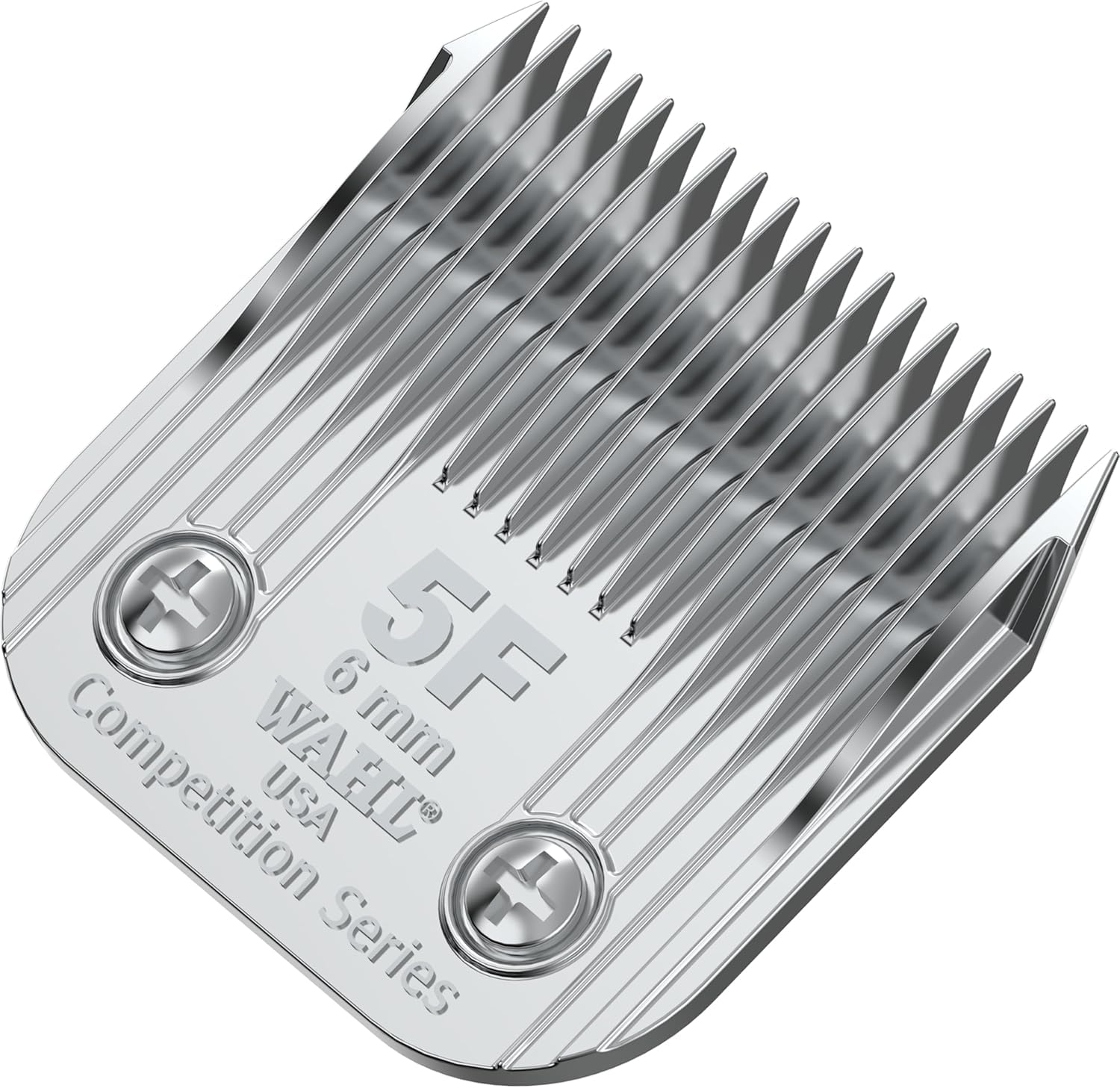 Wahl 5F blade with 15/64 inch cut for smooth trimming and even coats