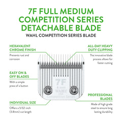 Wahl 7F blade showing 5/32-inch cut length for show-ready trims.