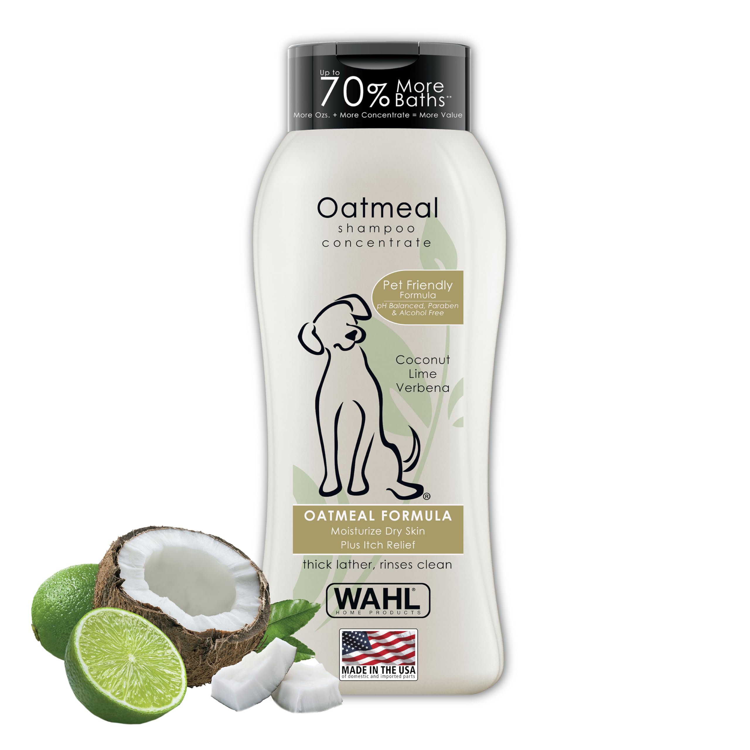 Wahl USA bottle with concentrated formula for fewer baths