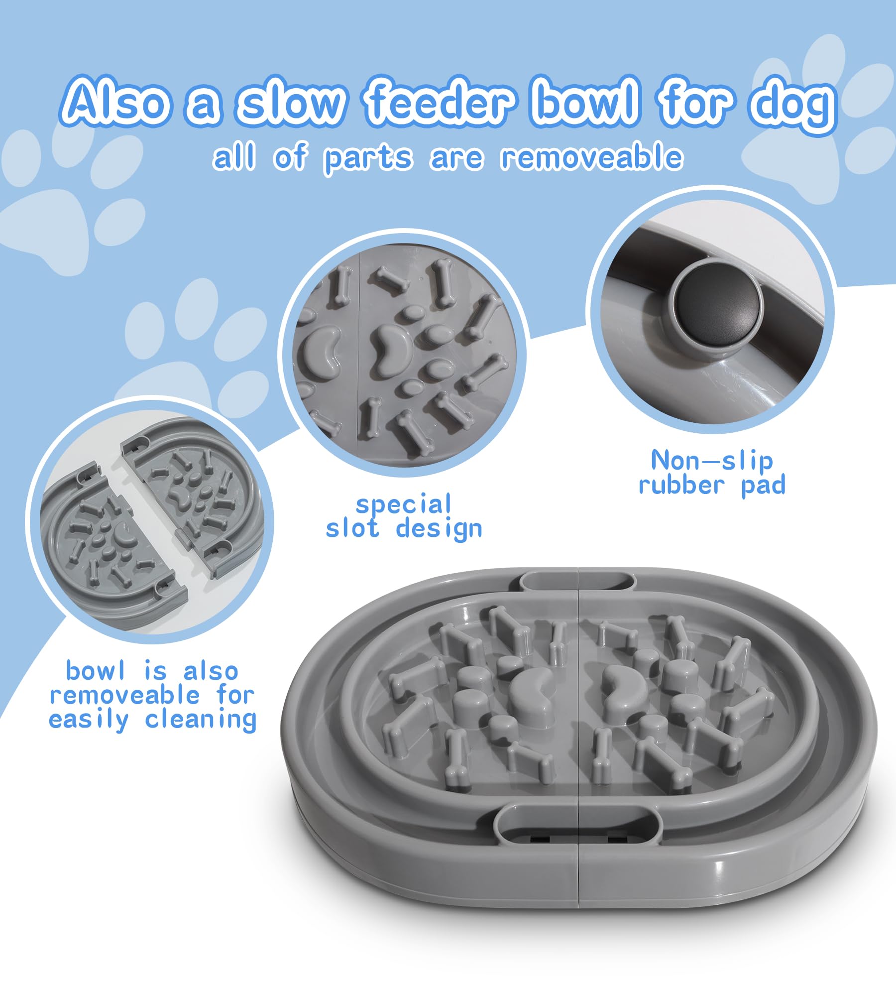 Wahliwahli metal-free design prioritizes pet safety during play and meals.