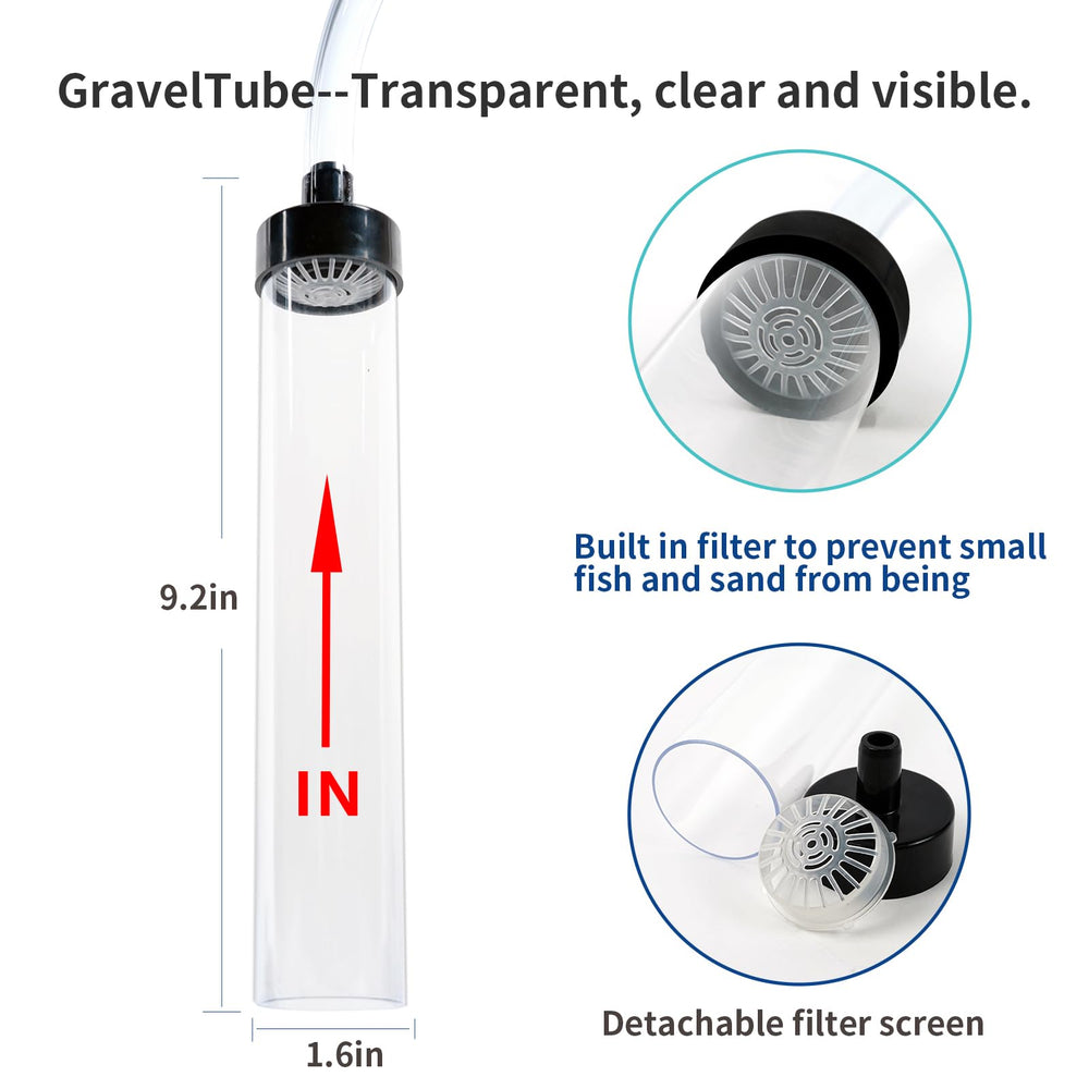 Waifoter tank cleaning debris removal reaching bottom corners