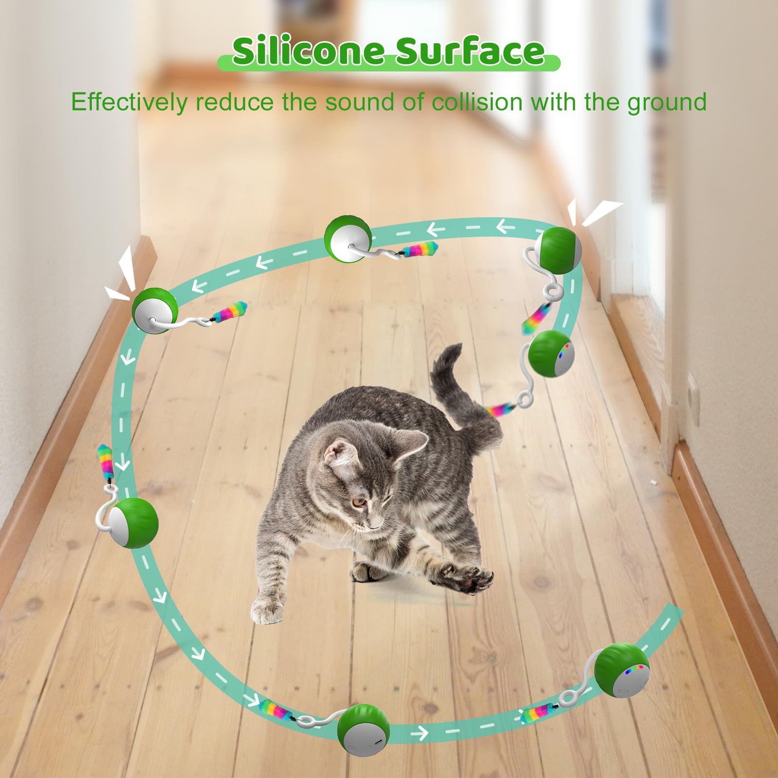 WAKHJAKT sound and touch activated toy reawakens with pet interaction.