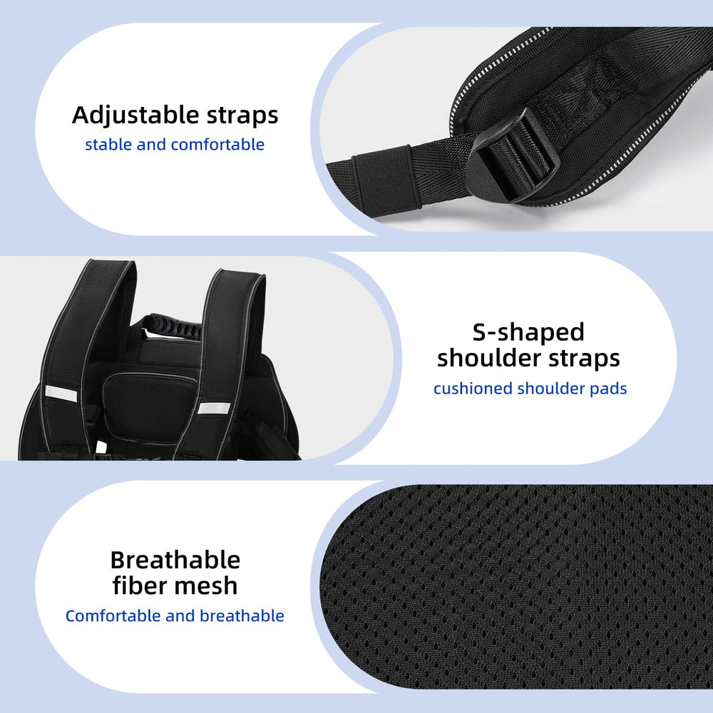 Wakytu dog backpack supports joints on walks and vet trips.