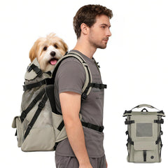 Wakytu dog backpack carrier small dog fit keeps pet secure during travel