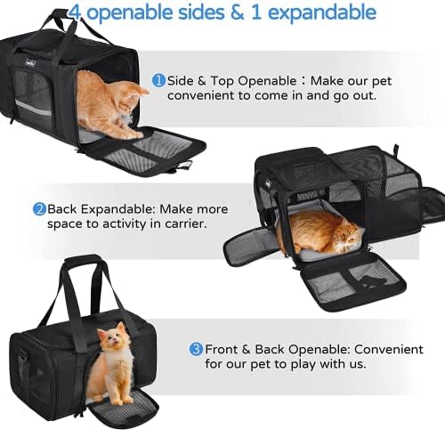 Wakytu mesh ventilation windows improve airflow for small pets during trips.