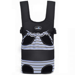Wakytu dog front carrier small size back view for secure travel with small dogs.
