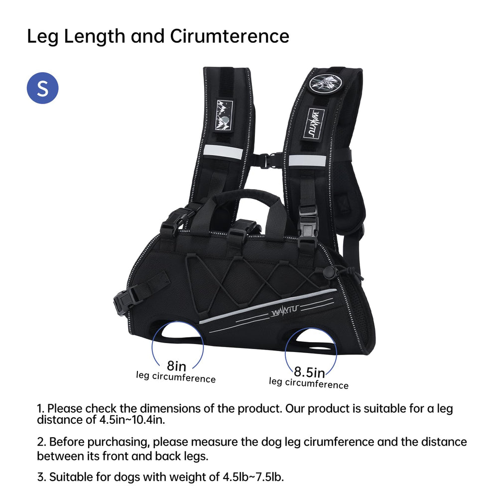 Wakytu dog lift harness durable buckle shown for safety and reliability