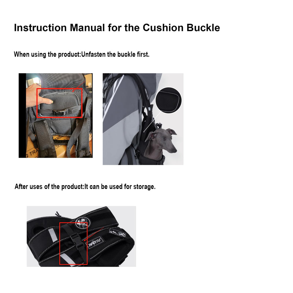 Wakytu dog lift harness full-body support during everyday activities