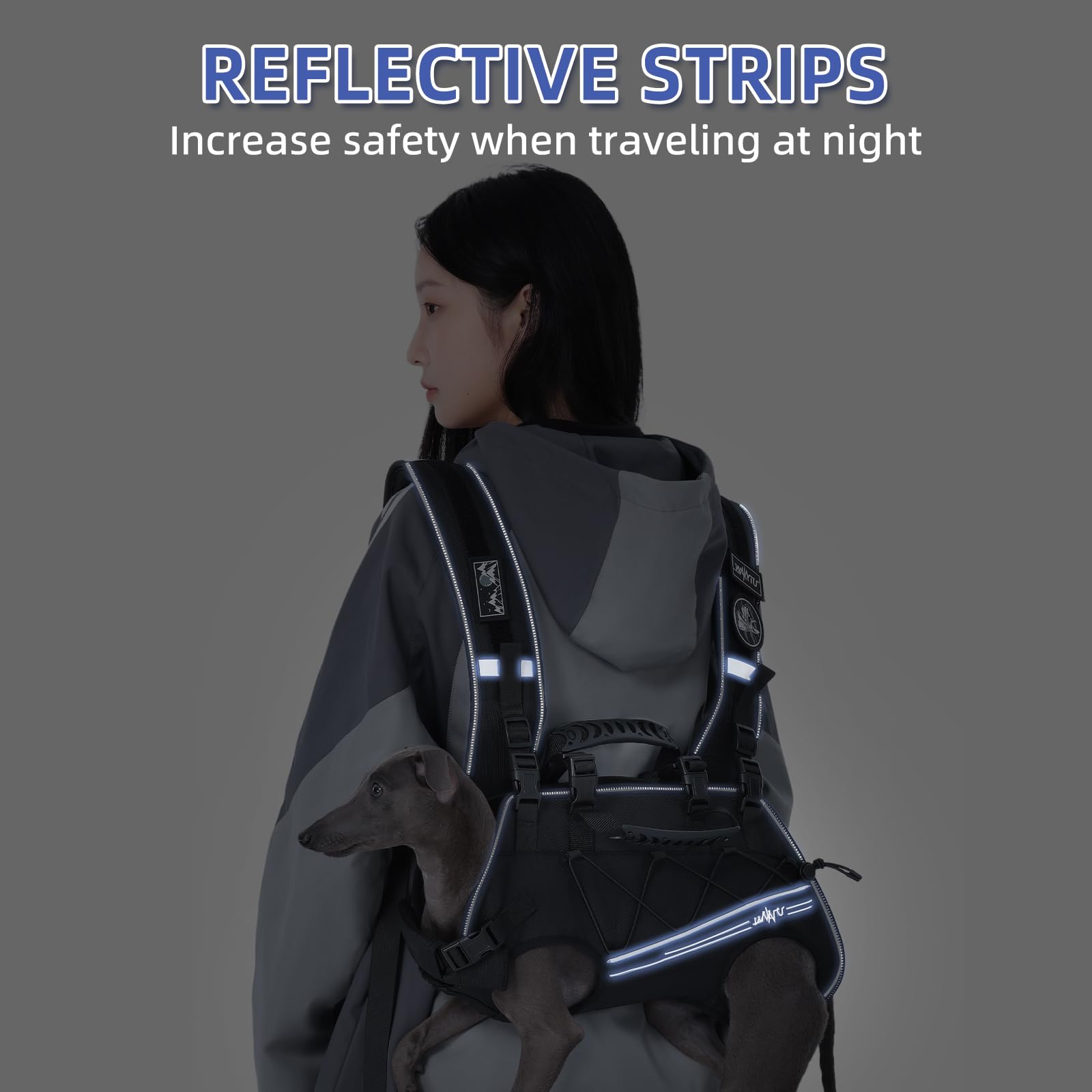 Wakytu lift harness neck padding and lumbar support detail