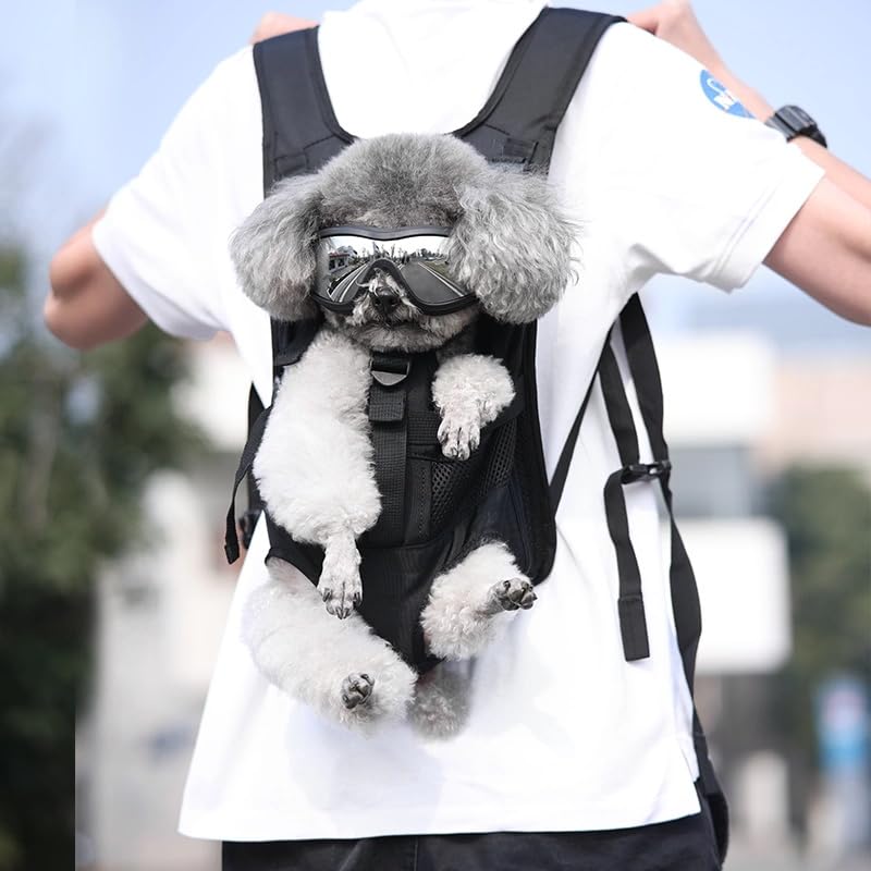 Wakytu Pet Front Carrier Backpack ventilated mesh sides improve air circulation for pets.