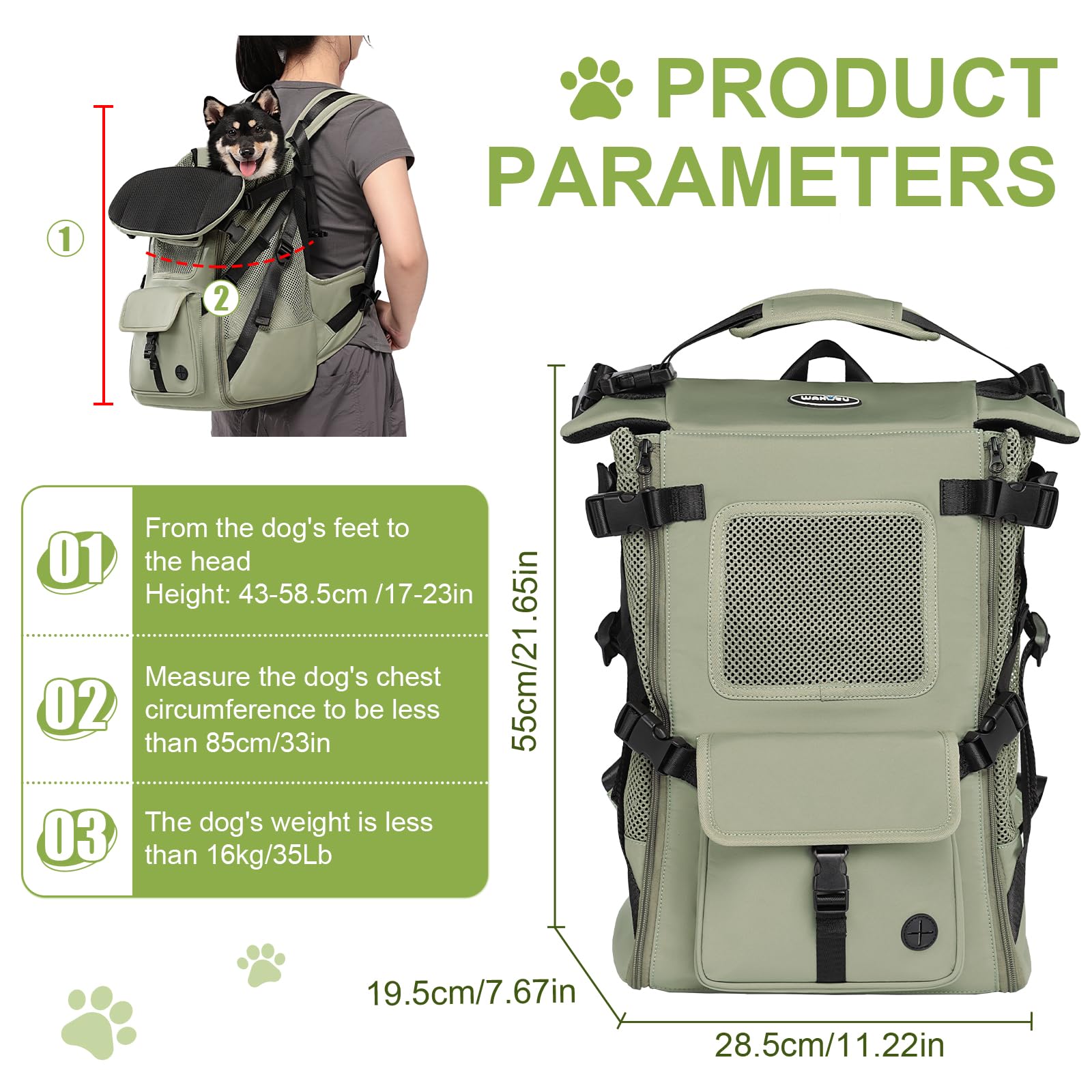 Wakytu secure storage pocket keeps snacks and essentials within reach