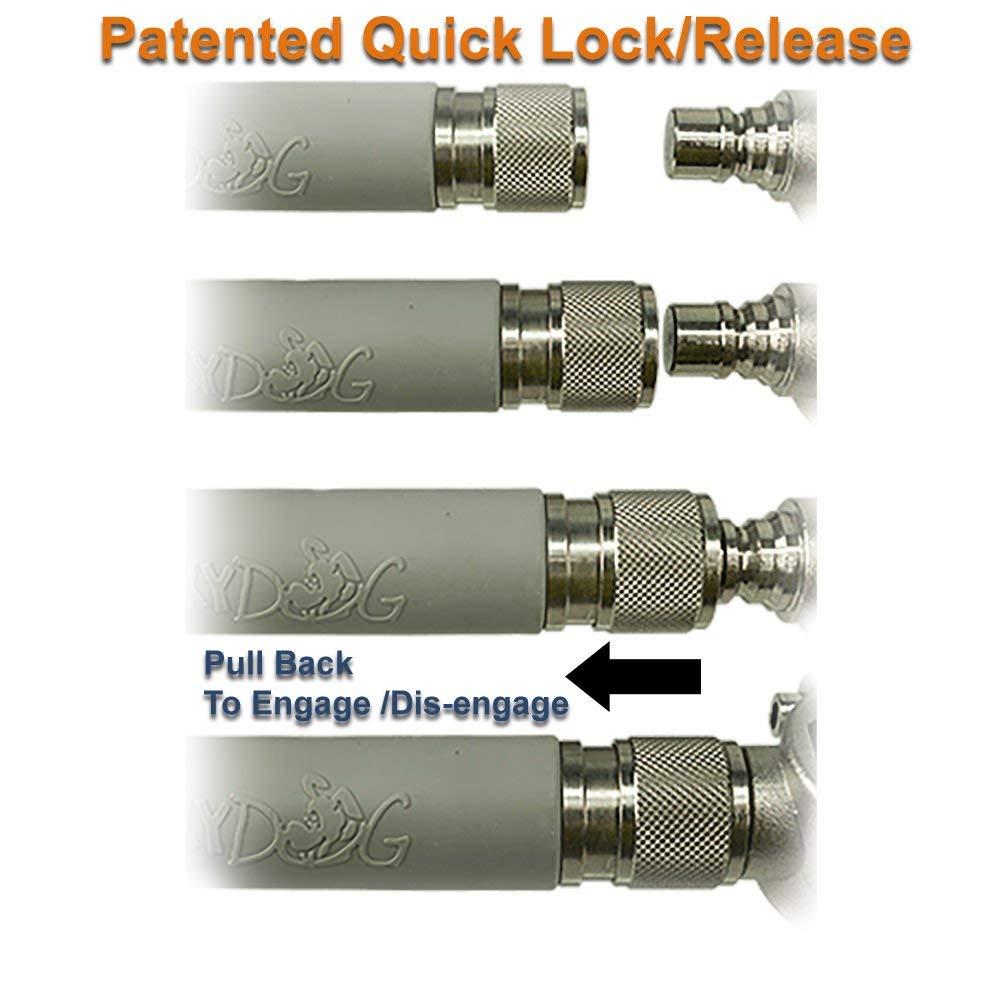 Walky Dog Plus adjustable leash length demonstrates flexible control for dog and cyclist