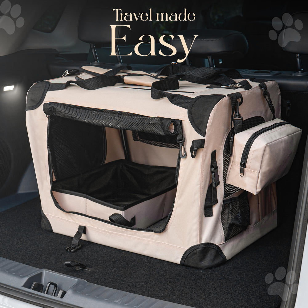 Wamhi Large Cat Carrier padded shoulder strap for comfortable carrying.