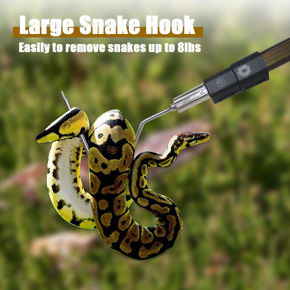 Wamlet snake hook aluminum pole for sturdy, long lasting handling in the field