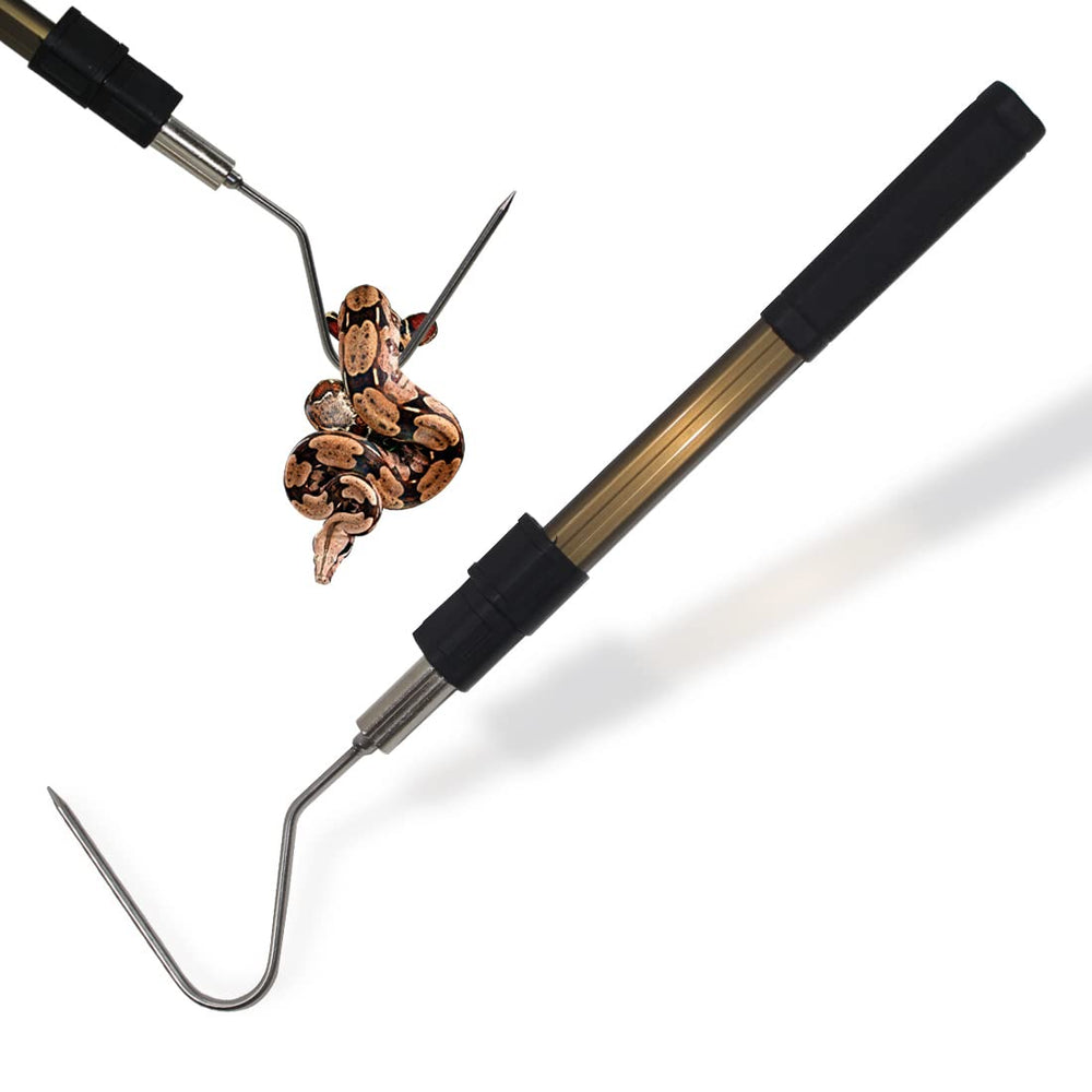 Wamlet snake hook extended length 41.6 inches for precise snake capture with reach