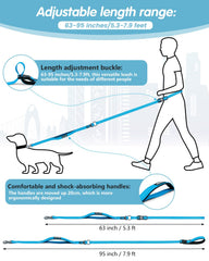 WANFIRE crossbody dog leash wear demonstrates comfortable hands-free carry during errands.