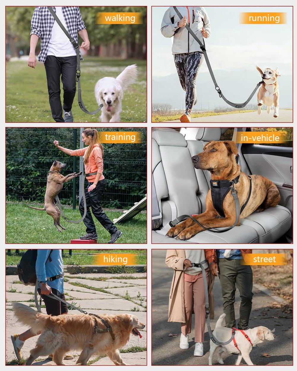 WANFIRE dual padded handles reduce waist and hand strain during walks.