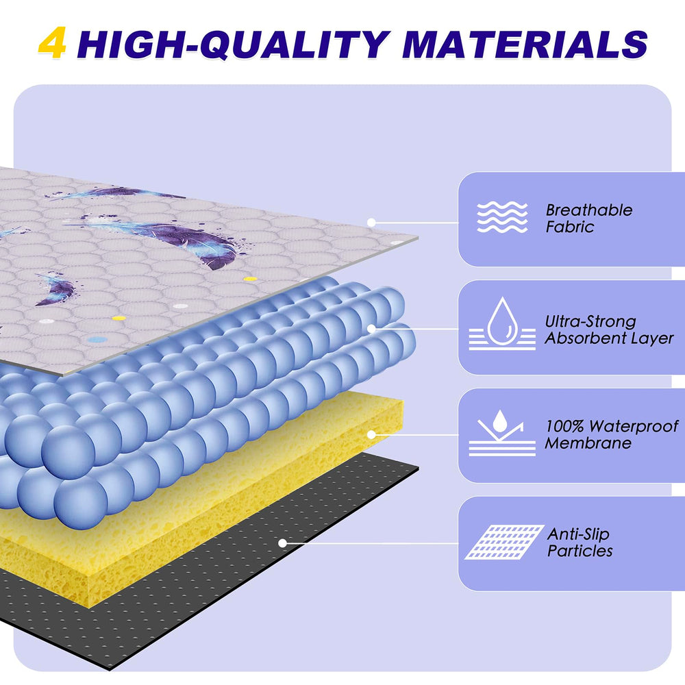 WanpeeGoo breathable PUL inner layer prevents leaks and protects floors