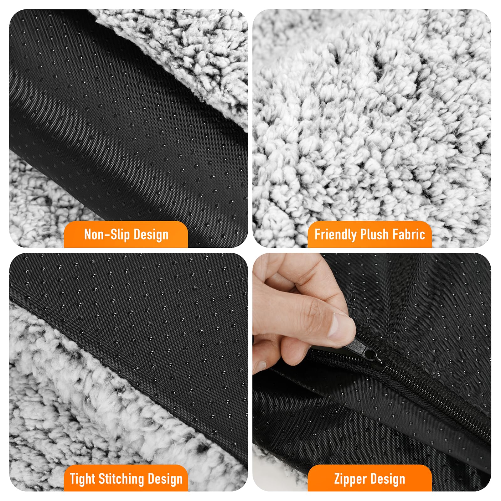WanpeeGoo non-slip bottom keeps the bed stable on hardwood and tile floors.
