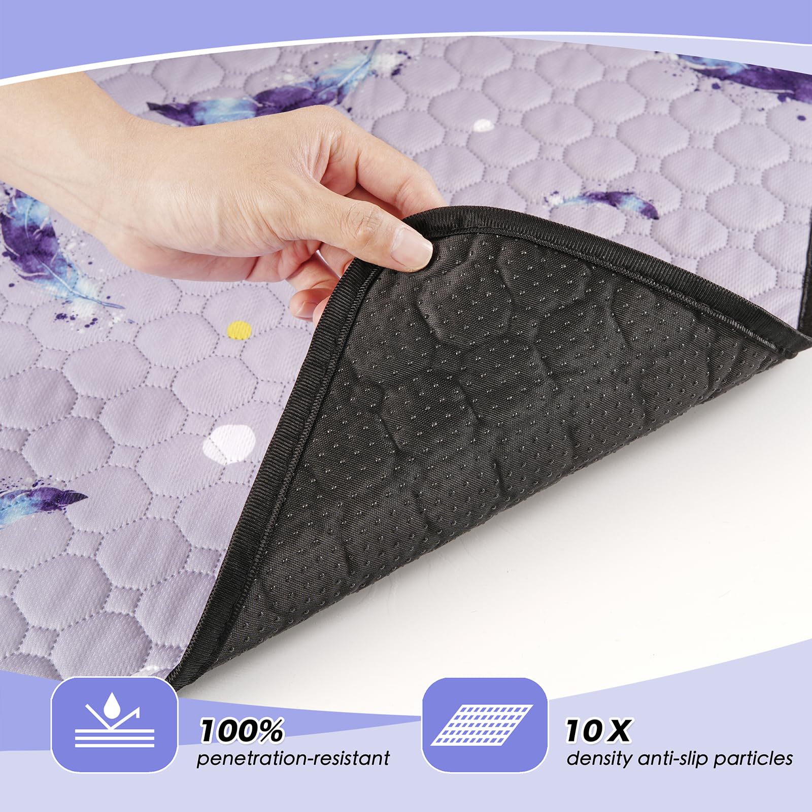 WanpeeGoo super absorbent pad with waterproof inner layer protects floors