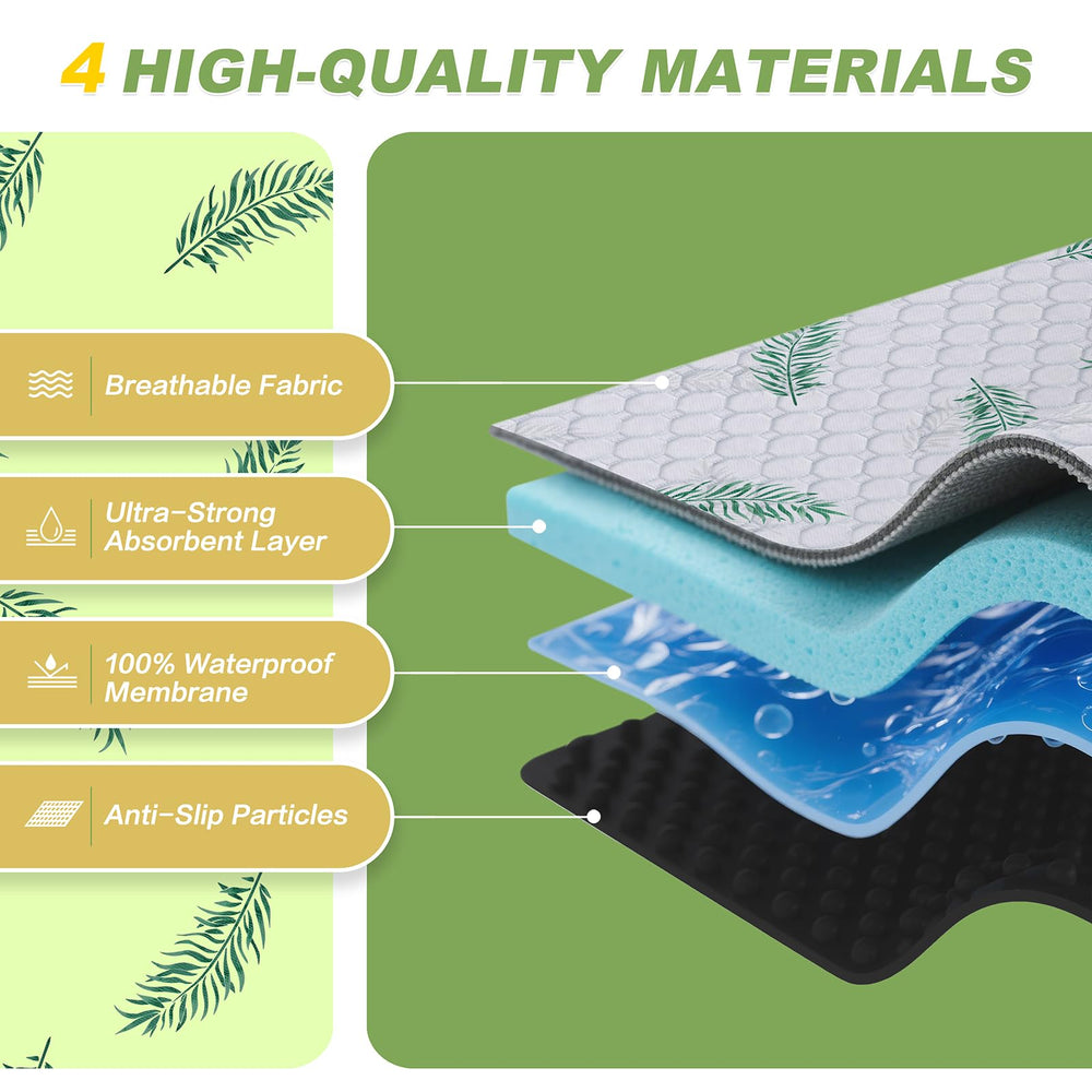 WanpeeGoo breathable PUL backing protects surfaces from leaks