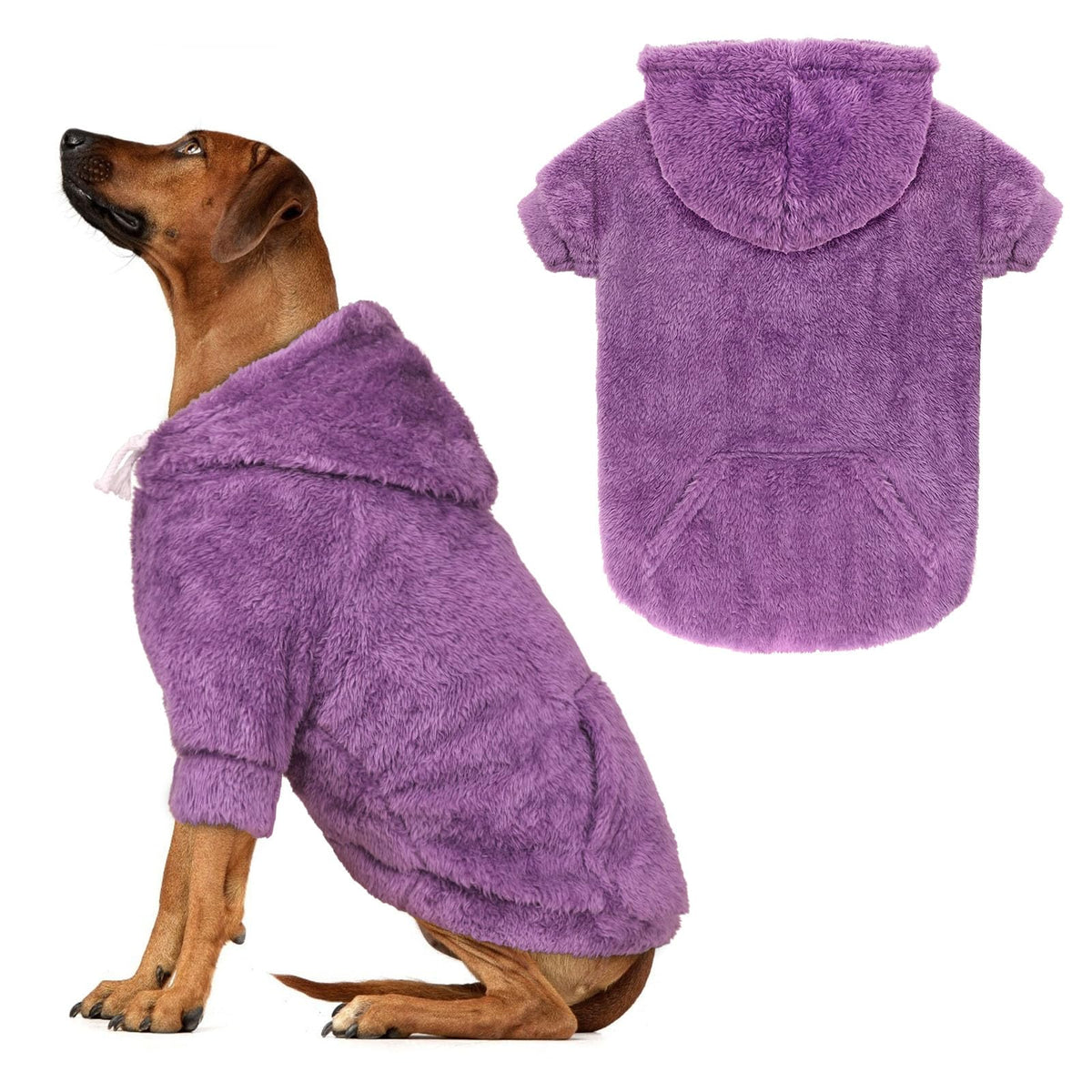 Waoduld 3XL purple hoodie for warm, cozy walks.