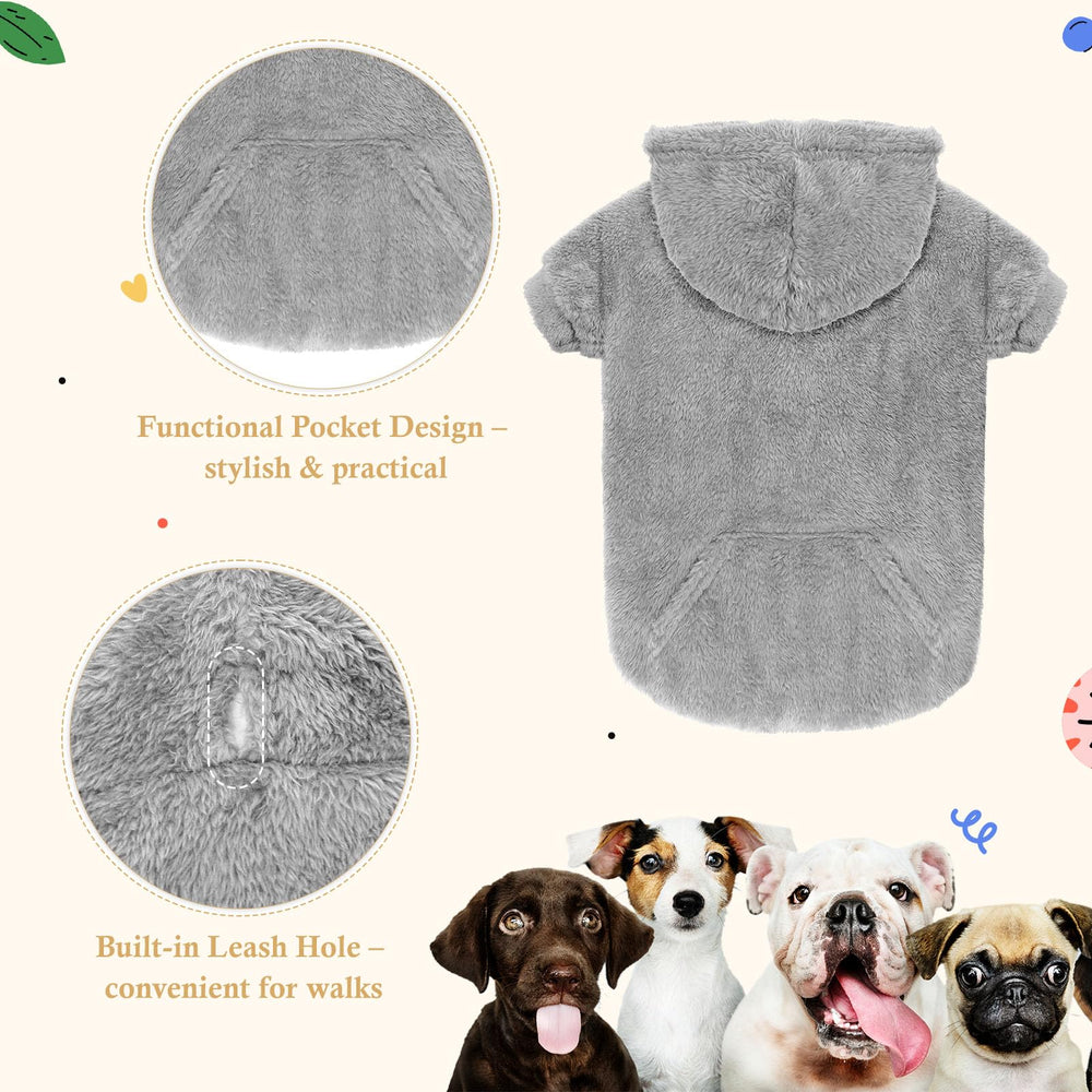 Waoduld leash-hole feature enables easy walks without removing the sweater