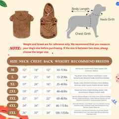 Waoduld 5XL dog sweater pocket hoodie shows handy pocket for treats on strolls.