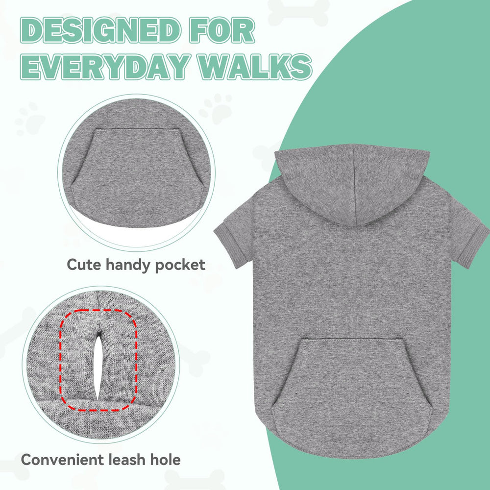 Waoduld dog sweater cozy fleece interior provides warm comfort without bulk.