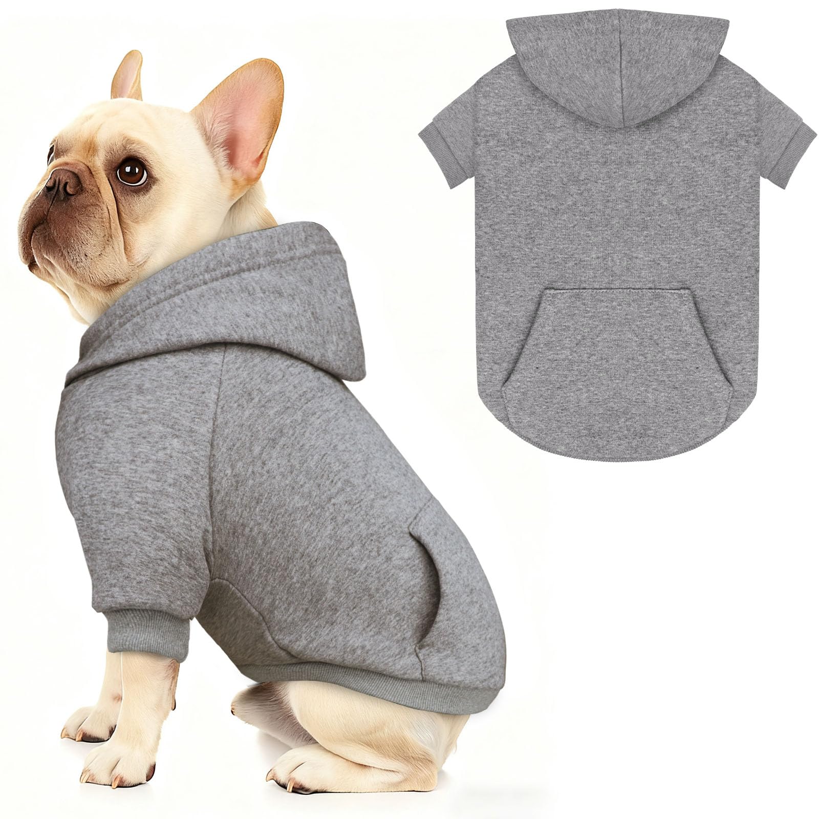 Waoduld dog sweater hoodie design offers cozy protection for chilly walks.