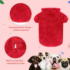 Waoduld dog sweater leash hole enables easy leash attachment during walks.