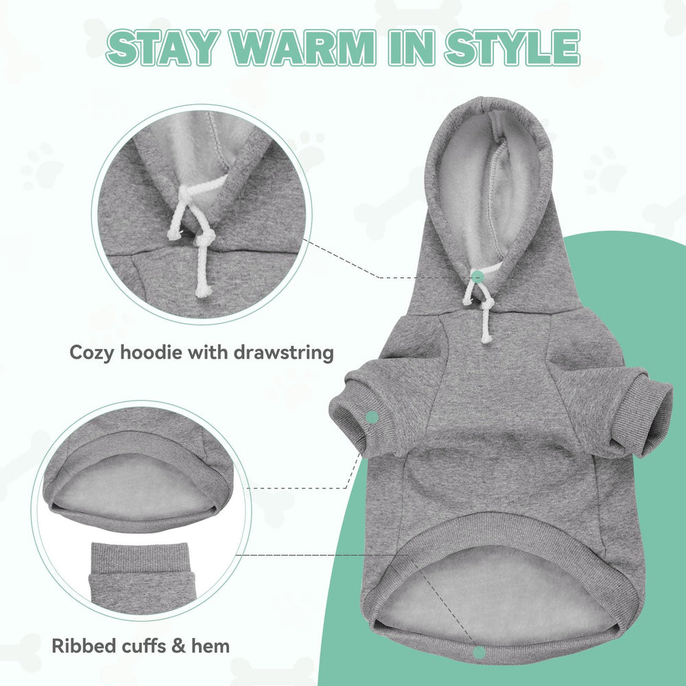 Waoduld dog sweater stretch fabric closeup shows durable flexible comfort.