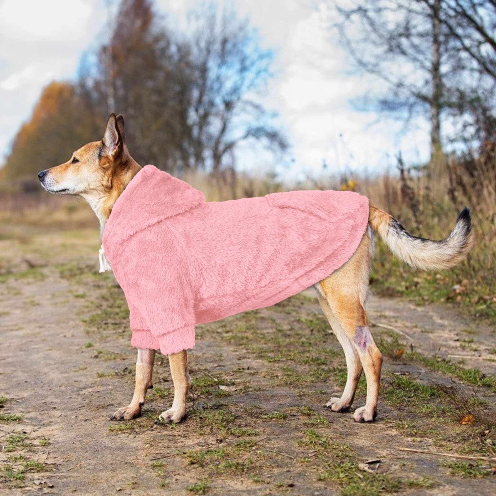 Waoduld durable stitching pink dog sweater withstands washes and daily wear.