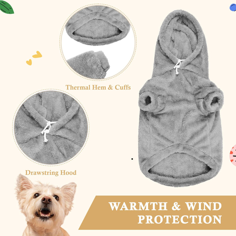 Waoduld sudadera perro puños acanalados, ajuste ceñido y retención de calor.