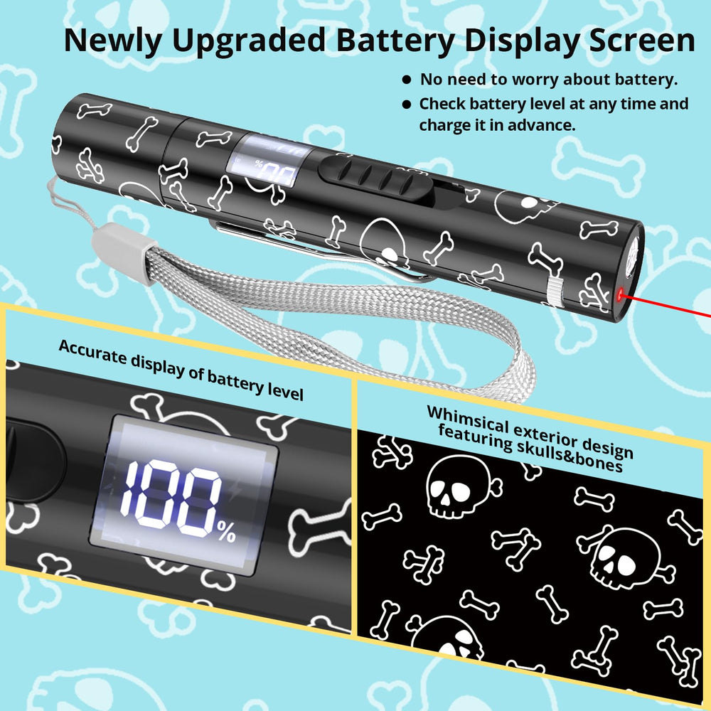 Waputne cat toy with battery level display for worry-free sessions