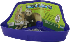 Ware Manufacturing lock-n-litter pan regular high-back low-entry view demonstrates reduced spill risk