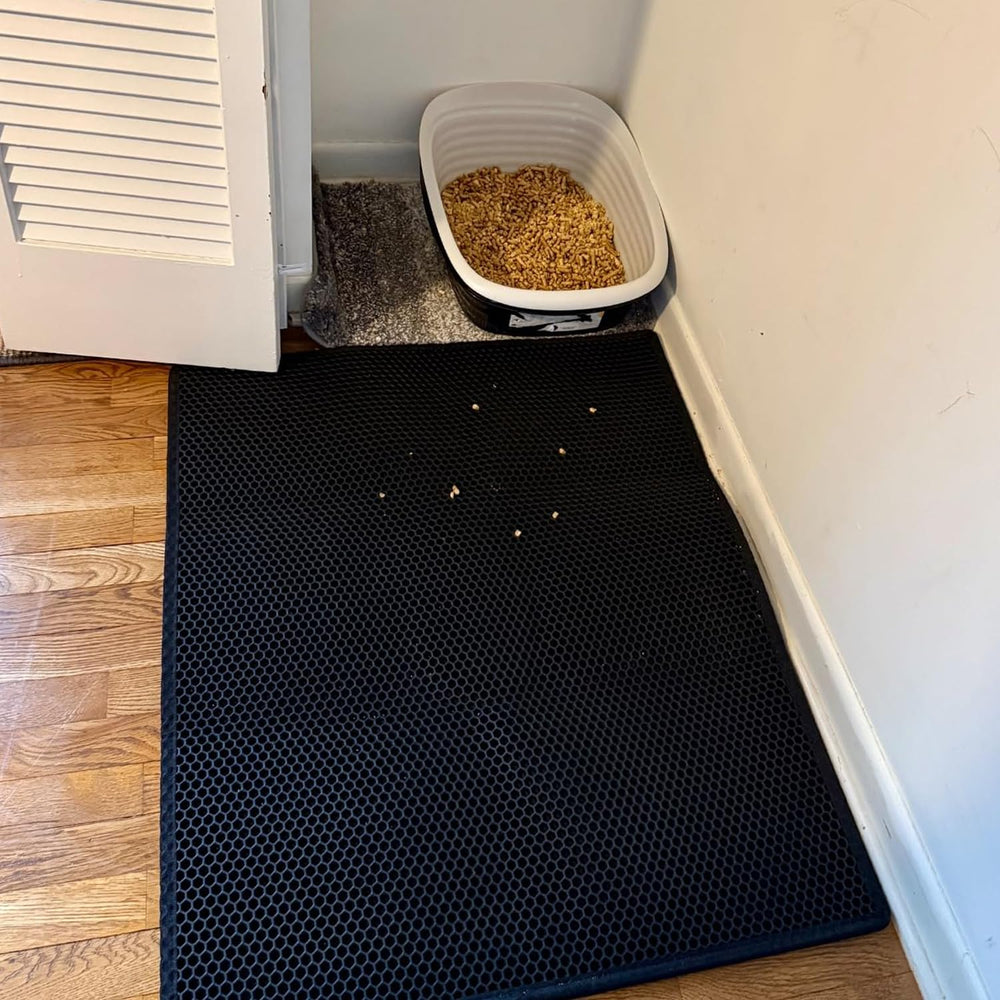 Waretary cat litter mat air-dried after wash and reuse
