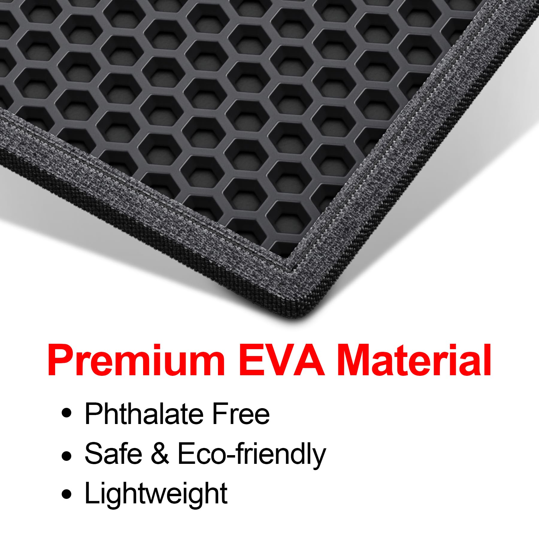 Waretary cat litter mat easy-clean edge illustrates quick access for washing.