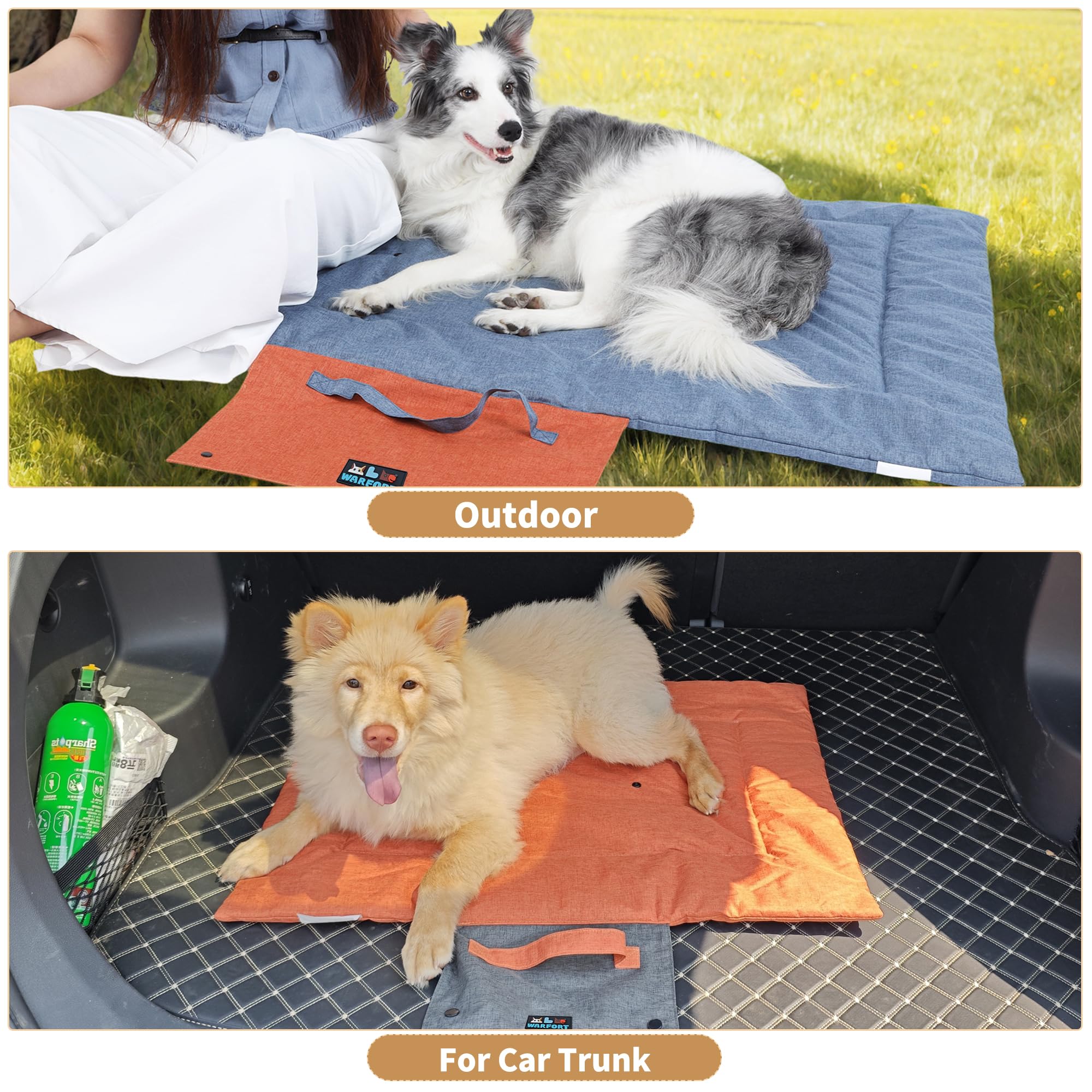 Warfort Dog Mat in washing machine, quick and easy clean after outdoor trips.