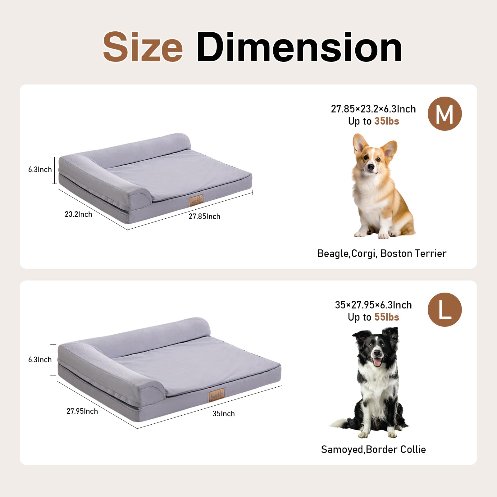 WARKEY dog bed in a cozy home setting suggests year-round comfort.