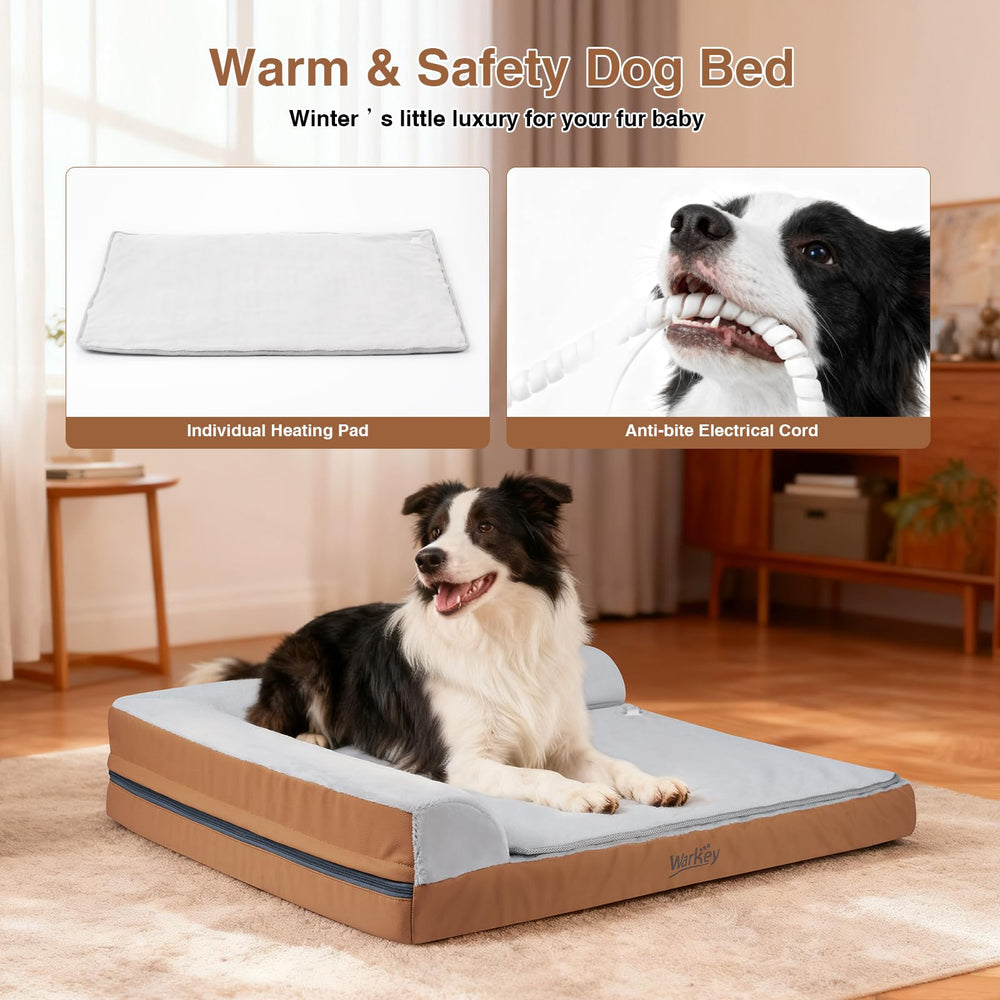 WARKEY memory foam close-up highlights high-density support for hips and joints