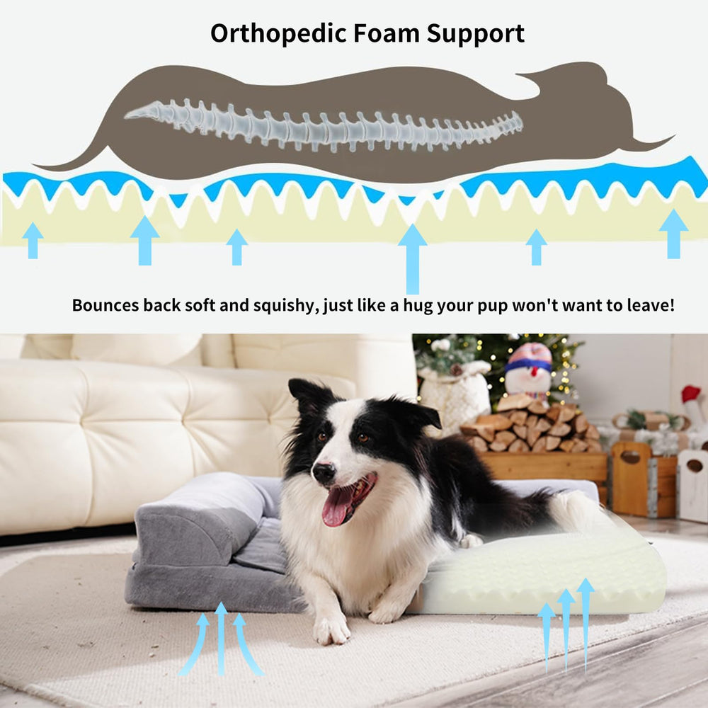 WARKEY memory foam detail highlights pressure-relieving core for restful naps